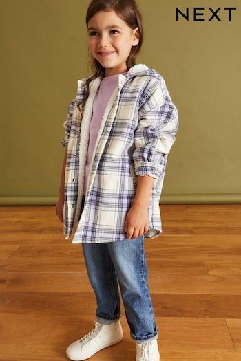 Blue Check Cosy Lined Shacket (12mths-16yrs) (T97966) | £25 - £35