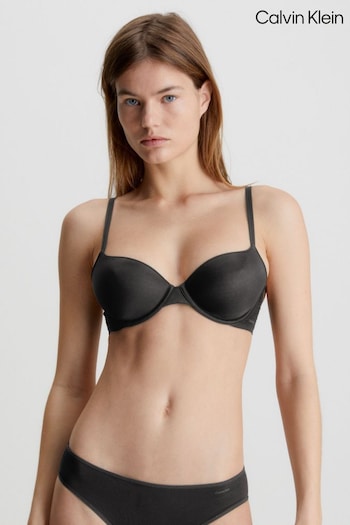 Calvin Klein Black Sheer Marquisette Demi Bra (T98002) | £46
