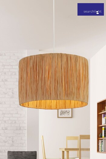 Searchlight Light Natural Willow Raffia Lamp Shade (T98318) | £32