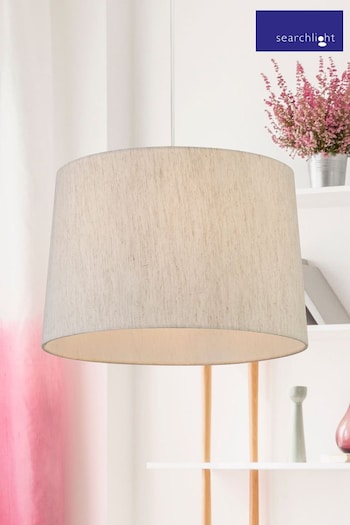 Searchlight Natural Dawn Taupe Tapered Linen Shade (T98323) | £25