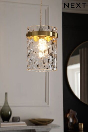 Clear Dimple Glass Easy Fit Lamp Shade (T98585) | £35