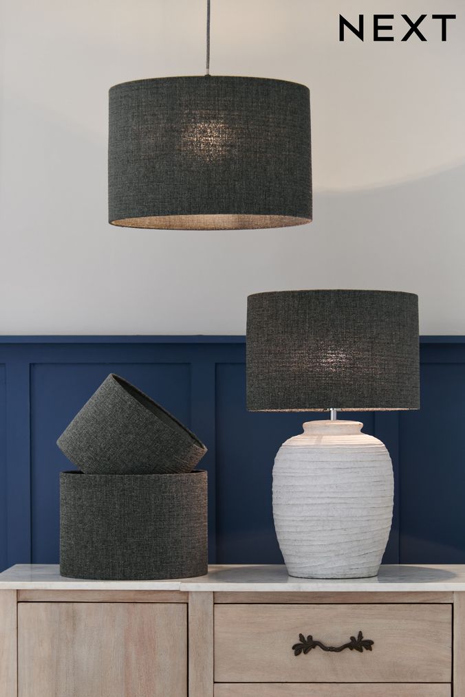 Dark grey ceiling on sale light shade