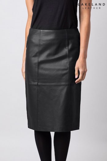 Lakeland Leather High Waisted Leather Pencil Skirt (T98640) | £159