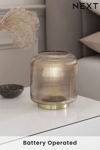 Mink Brown Evie Battery Operated Ambient Lamp (T98647) | £22