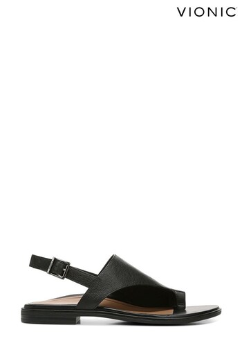 Vionic Ella Black Ankle Strap eqt Sandals (T99125) | £47