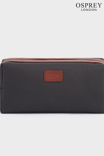 OSPREY LONDON Grantham Glazed Calf Leather Small Washbag (T99226) | £35