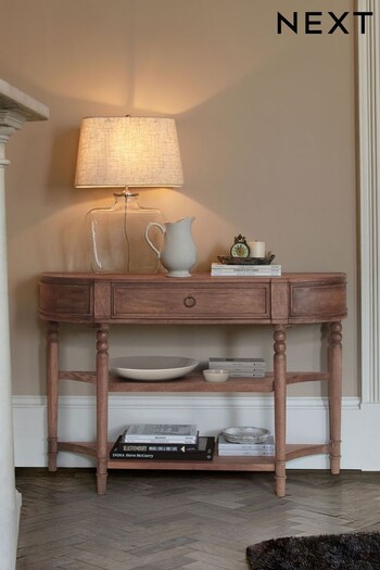 Dark Grand Country Mango Wood Console Dressing Table (T99240) | £499