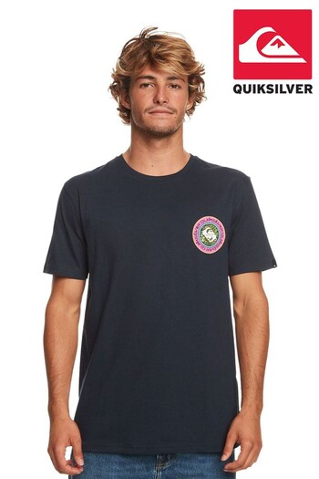 Quicksilver Blue Graphic Back Print T-Shirt (T99360) | £32