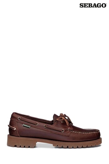 Sebago Brown Ranger Waxy Moccasins Shoes (T99893) | £135