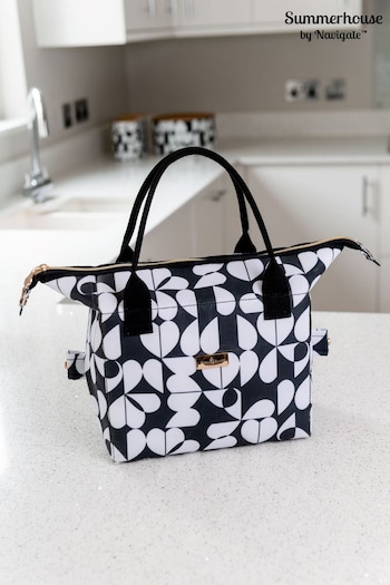 Navigate Black Monochrome Insulated 2-In-1 Convertible Lunch Bag (TE7273) | £20