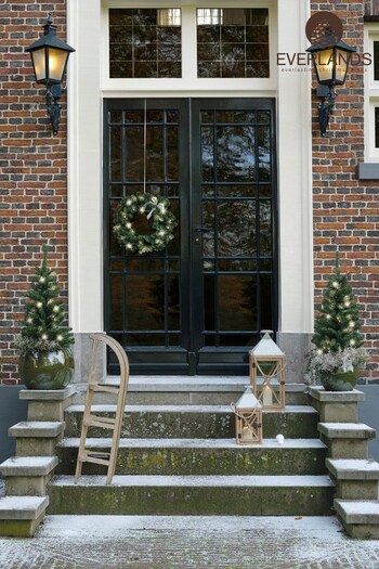 Everlands Green Pre-Lit LED Imperial Indoor & Outdoor Christmas Tree Door Set (TE9510) | £68
