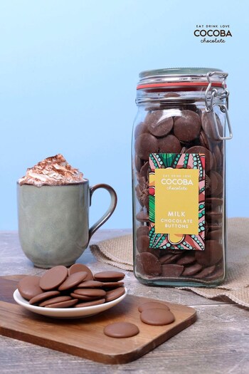 Cocoba Milk Chocolate Buttons Jar, Honeycomb, Dark Chocolate Coffee Beans, Raspberry & Champagne & Salted Caramel Truffles Gift Set (TE9958) | £36