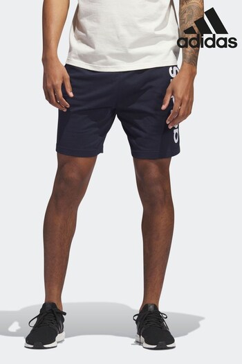adidas Blue Sportswear AEROREADY Essentials Single Jersey Linear Logo wanted Shorts (TU2386) | £25