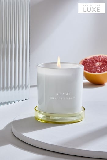 Yellow Collection Luxe Miami Grapefruit and Mango Scented Candle (TWA274) | £10