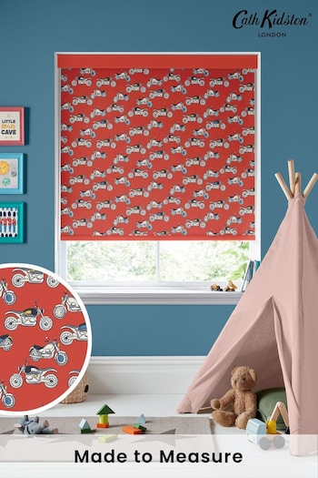 Cath Kidston Red Kids Motorbikes Made To Measure Roller Blinds (TXH526) | £58