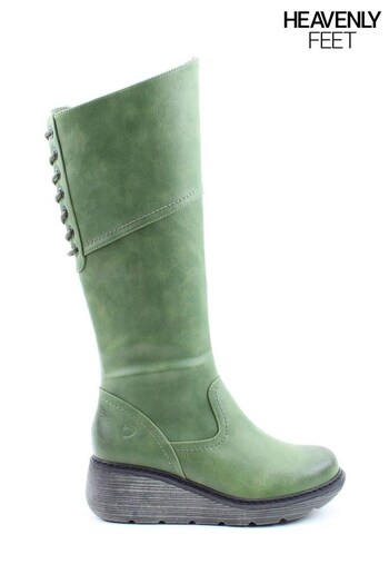 Heavenly Feet Green Feet Ladies Tall Boot Style Ohio (U00078) | £70