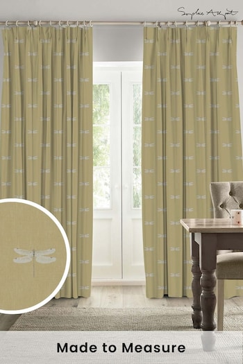 Sophie Allport Mustard Yellow Dragonfly Made To Measure Curtains (U00117) | £91