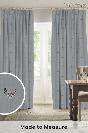 Sophie Allport Green Chicken Made To Measure Curtains (U00121) | £91