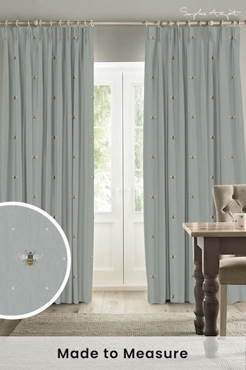 Sophie Allport Blue Bee Made To Measure Curtains (U00130) | £91