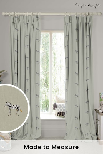 Sophie Allport Natural Zebra Made To Measure Curtains (U00140) | £91