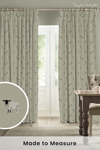 Sophie Allport Natural Sheep Made To Measure Curtains (U00144) | £91