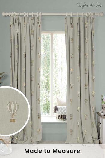 Sophie Allport Grey Bears and Balloons Made To Measure Curtains (U00145) | £91