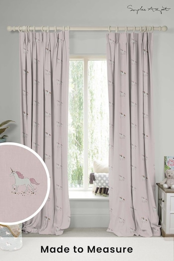 Sophie Allport Pink Unicorn Made To Measure Curtains (U00152) | £91