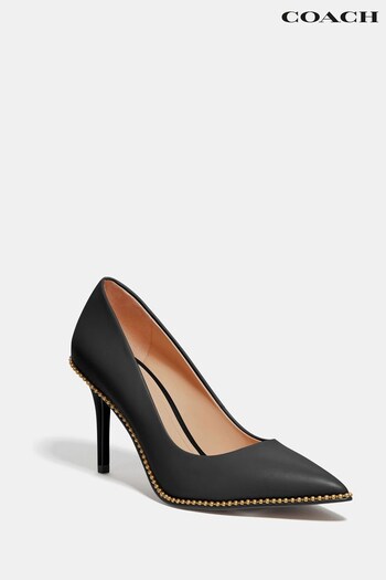 Coach Holder Waverly Leather Pointed Court Shoes (U00809) | £195