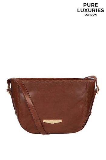 Pure Luxuries London Kaye Vegetable-Tanned Leather Shoulder Bag (U02624) | £45