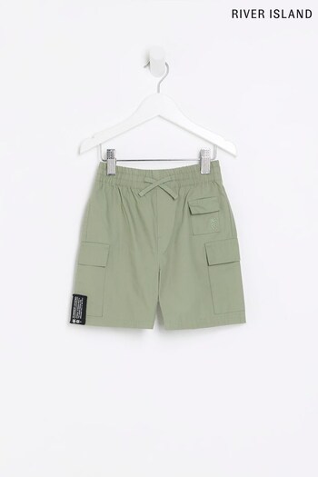 River Island Green Boys Cargo Shorts (U02881) | £14