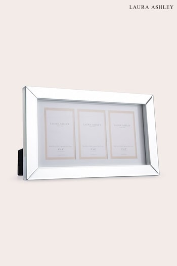 Laura Ashley Block Mirror Multi 3 Aperture Picture Frame (U03040) | £52