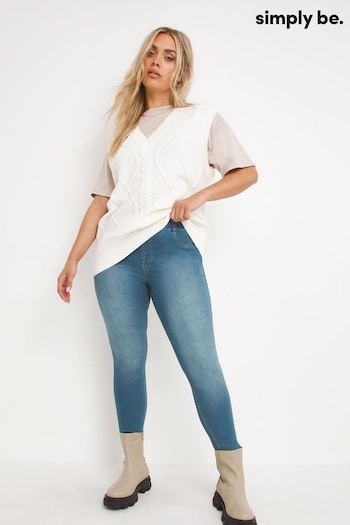 Simply Be Mid Blue New Amber Jeggings (U03248) | £18