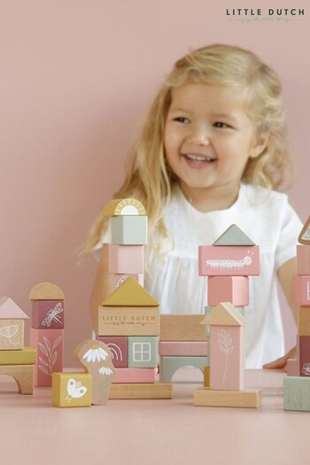 Little Dutch Pink Building Block Toy (U03307) | £20