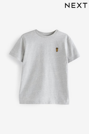 Grey Stag Embroidered Short Sleeve T-Shirt (3-16yrs) (U03373) | £5.50 - £8.50