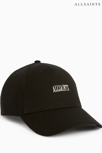 AllSaints Black Axl Baseball Cap (U03937) | £49