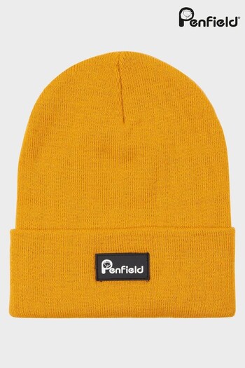 Penfield Yellow Bear Reverse Badge Beanie Hat (U04115) | £20