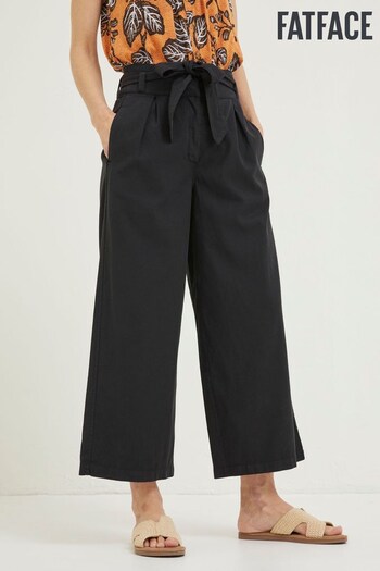 FatFace Black Cropped Mina Trousers (U04195) | £55