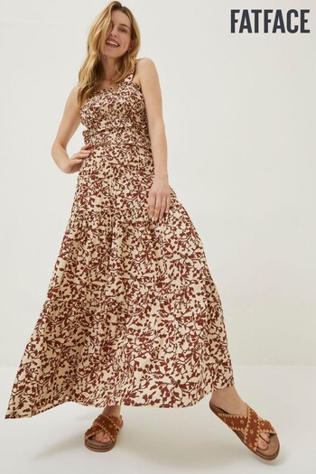 FatFace Brown Floral Marina Maxi Skirt (U04520) | £50