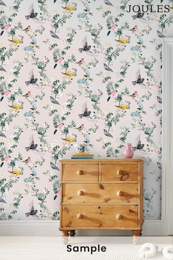 Joules Antique Creme Handford Garden Birds Wallpaper Sample Wallpaper (U06472) | £1
