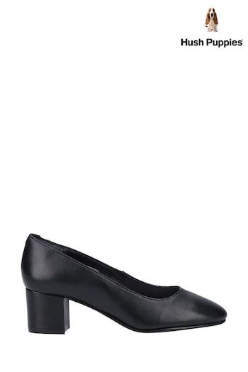 Hush Puppies Black Anna Slip-On Court Shoes (U06588) | £65