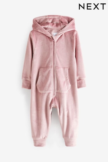 Pink Velour All-In-One (9mths-16yrs) (U06712) | £20 - £34