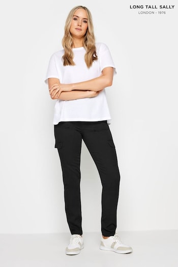 Long Tall Sally Black Cargo Stretch Skinny Jeans Roxy (U06851) | £38