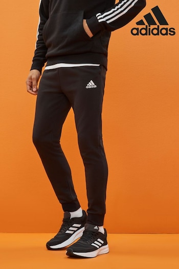 adidas Black Sportswear Essentials Fleece Regular Tapered Joggers (U06880) | £38