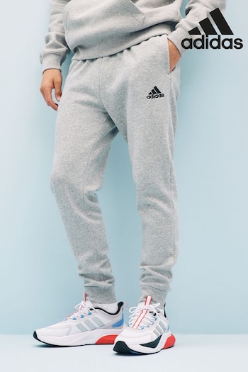 adidas Light Grey Sportswear Essentials Fleece Regular Tapered Joggers (U06881) | £38