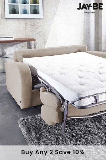Jay-Be Beds Brown 2 Seater Retro Sofa Bed with Deep Sprung Mattress (U08161) | £1,695