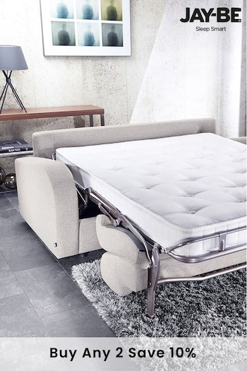 Jay-Be Beds Mink/Pink 3 Seater Retro Sofa Bed with Deep Sprung Mattress (U08167) | £1,980