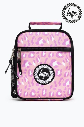 Hype Unisex Pink on Tone Leopard Crest Lunchbox (U08304) | £18