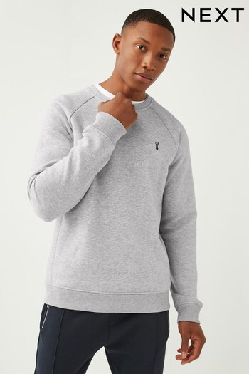 Grey Marl Crew Sweatshirt (U09258) | £26