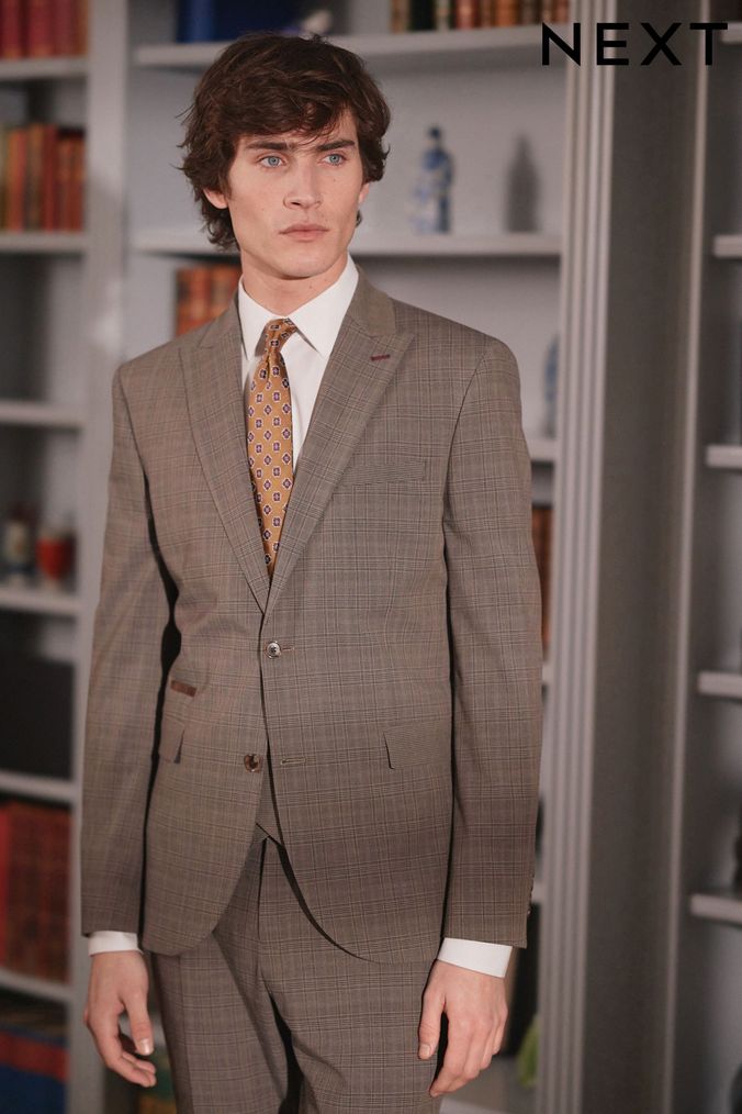 Next mens suits skinny store