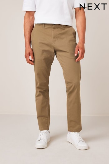 Light Tan Slim Stretch Chino Trousers (U09508) | £22 - £24